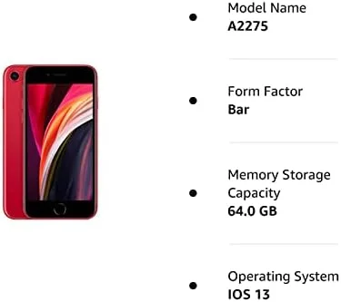 Apple iPhone SE (2nd Generation), 64GB, Red - Unlocked (Renewed) - Image 6