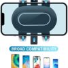 PCAPPABCD Car Phone Hold-Rearview Mirror Phone Holder for Car, 360° Rotatable and Retractable with Adjustable Length Rearview Mirror Phone Holder for All Mobile Phones and All Car - Image 6
