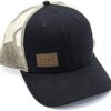 Grunt Style Hat - GS Logo Leather Patch Mesh Back Cap (Black, One Size) - Image 2