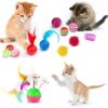 AILUKI 31 PCS Cat Toys Kitten Toys Assortments,Variety Catnip Toy Set Including 2 Way Tunnel,Cat Feather Teaser,Catnip Fish,Mice,Colorful Balls and Bells for Cat,Puppy,Kitty - Image 4