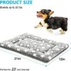 Kigmmro Dog Bed Mat, Reversible Dog Crate Pad for Medium Small Dogs, Machine Washable Pet Bed Pad for 22-inch Kennel, Portable and Soft Pet Bed Mat - Image 3