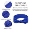 Huachi 12 Pack Bow Headbands for Women Headwraps Hairband Knotted Head Bands Rabbit Ears Stretchy Turban Head Wraps Fashion Sport Cute Hair Accessories - Image 4