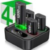 Charger for Xbox One Controller Battery Pack with 4 x 1200mAh USB Rechargeable Xbox One Battery Charger Station for Xbox Series X|S, Xbox One S/One X/One Elite Controllers-Accessories Kit for Xbox One - Image 2