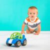 Bright Starts Oball Rattle & Roll Sports Race Car Toy Push and Go Vehicle, Easy Grasp, Ages 3 Months +, Blue - Image 9