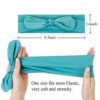 Huachi 12 Pack Bow Headbands for Women Headwraps Hairband Knotted Head Bands Rabbit Ears Stretchy Turban Head Wraps Fashion Sport Cute Hair Accessories - Image 3