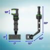 360° Car Rearview Mirror Mount Stand Holder for Cell Phone and Gps, 2023 New Universal Adjustable Phone Holder, Can Be Fixed and Adjusted Automobile Cradles, Suitable for All Phone Models (Green) - Image 7