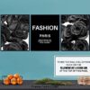 Quote Set - Glamour Inspiration Quote Wall Art Poster Set - Chic Modern Fashion design - Unique Couture Home Decor - Luxury Gift for Women, Woman, Wife, Her, Fashionista - Elegant Black Roses - Image 6
