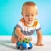 Bright Starts Oball Rattle & Roll Sports Race Car Toy Push and Go Vehicle, Easy Grasp, Ages 3 Months +, Blue - Image 8