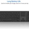Arteck 2.4G Wireless Keyboard Stainless Steel Ultra Slim Full Size Keyboard with Numeric Keypad for Computer/Desktop/PC/Laptop/Surface/Smart TV and Windows 10/8/ 7 Built in Rechargeable Battery - Image 5