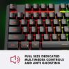 NPET K10 Wired Gaming Keyboard, LED Backlit, Spill-Resistant Design, Multimedia Keys, Quiet Silent USB Membrane Keyboard for Desktop, Computer, PC (Black) - Image 8