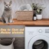 Nisrada Cat Beds for Indoor Cats,20/24 Inch Dog Bed for Small Melium Large Dogs, Washable-Round Pet Bed for Puppy and Kitten with Slip-Resistant Bottom - Image 4