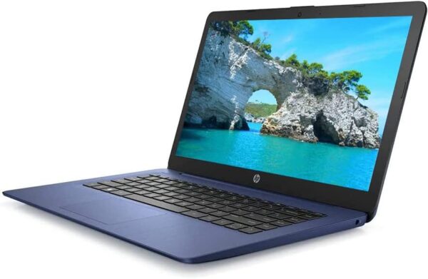 HP 2023 14" HD IPS Laptop, Intel Celeron Processor Up to 2.60GHz, 8GB RAM, 64GB SSD, Ultra-Fast WiFi, Webcam, Windows 11, Dale Blue (Renewed) - Image 4