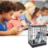 Jail for Phone Cell Phones Prison Phone Jail Cell Phones Prison Lock Up Safe Smartphone Stand Holders Classroom Home Table Office Storage Gadget -Family Time, Party Fun Novelty Gift Idea - Image 6