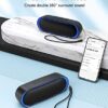 LENRUE Bluetooth Speakers, Waterproof Portable Speakers with TWS, 24 Playtime, Stereo Sound, Wireless for Home Shower Pool Beach Outdoor - Image 5