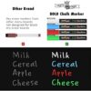 Magnetic Dry Erase Menu Board for Fridge Includes 4 Liquid Chalk Markers - Weekly Meal Planner Blackboard, Grocery List and Notepad for Kitchen Refrigerator - Chalkboard Magnet - Image 4