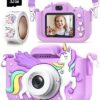 Seckton Kids Camera Toys for Girls Ages 3-8, Children Digital Video Camera with Protective Silicone Cover, Christmas Birthday Gifts for 3 4 5 6 7 8 Year Old Girls with 32GB SD Card - Image 2