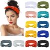 Huachi 12 Pack Bow Headbands for Women Headwraps Hairband Knotted Head Bands Rabbit Ears Stretchy Turban Head Wraps Fashion Sport Cute Hair Accessories - Image 2