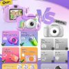 Seckton Kids Camera Toys for Girls Ages 3-8, Children Digital Video Camera with Protective Silicone Cover, Christmas Birthday Gifts for 3 4 5 6 7 8 Year Old Girls with 32GB SD Card - Image 6