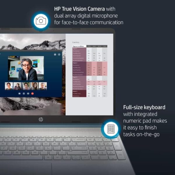 HP [Windows 11 Pro] 15.6" FHD Businesses Laptop, 6-Core AMD Ryzen 5 5500U (Beats i7-1160G7), 8GB DDR4 RAM, 256GB PCIe SSD, Fast Charge, Bluetooth 4.2, HDMI, Type-C, 9.5 Hours Battery Life, w/Battery - Image 5