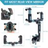 PCAPPABCD Car Phone Hold-Rearview Mirror Phone Holder for Car, 360° Rotatable and Retractable with Adjustable Length Rearview Mirror Phone Holder for All Mobile Phones and All Car - Image 5