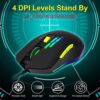 RGB Gaming Keyboard and Mouse,Wired Mouse and Keyboard LED Backlit Computer Keyboards&Mouse 6buttons 3200DPI&Gaming Mousepad for PC PS4 Xbox - Image 5