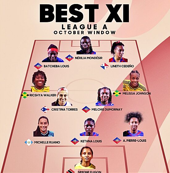 5 grenadières dans l’équipe type de la CONCACAF