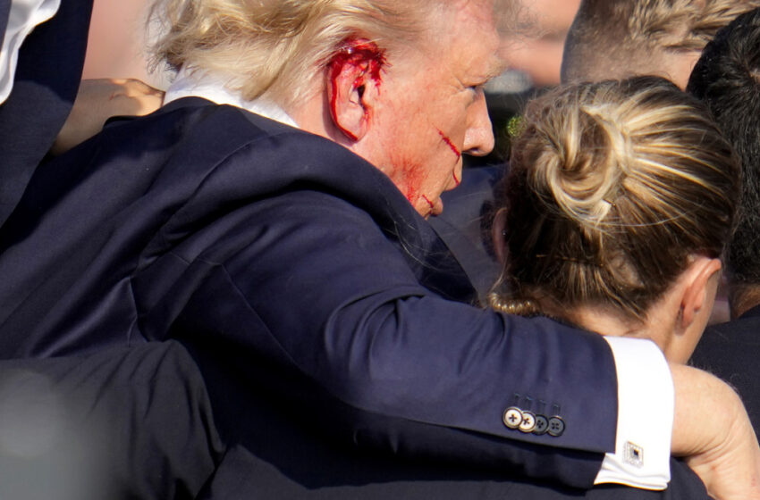 Donald Trump victime d’une attaque en plein meeting