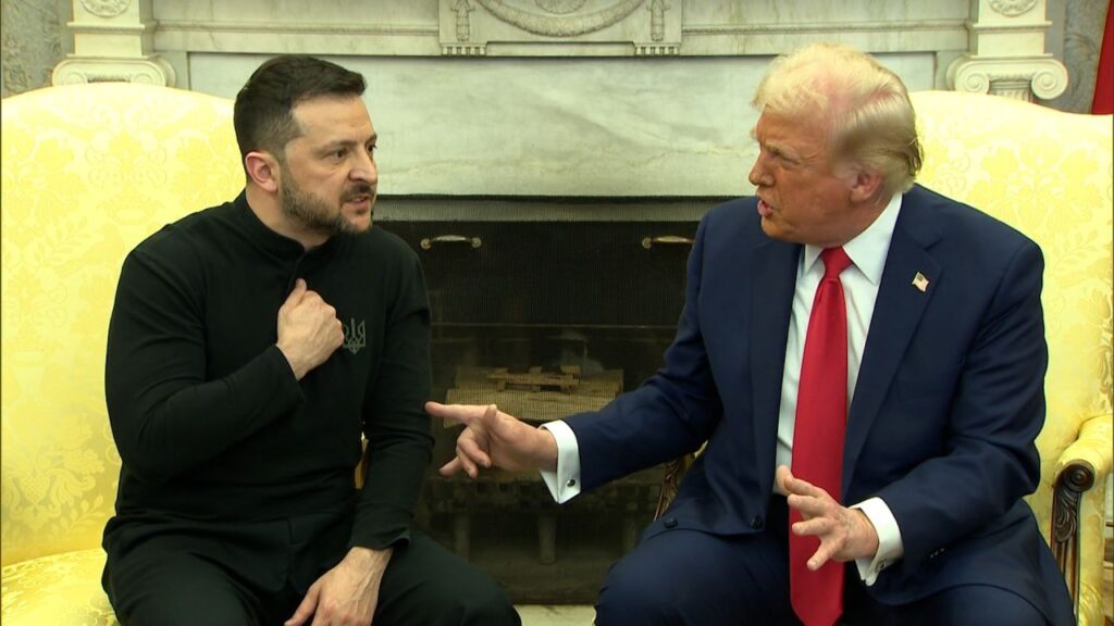 Tension en direct entre Zélensky et Trump